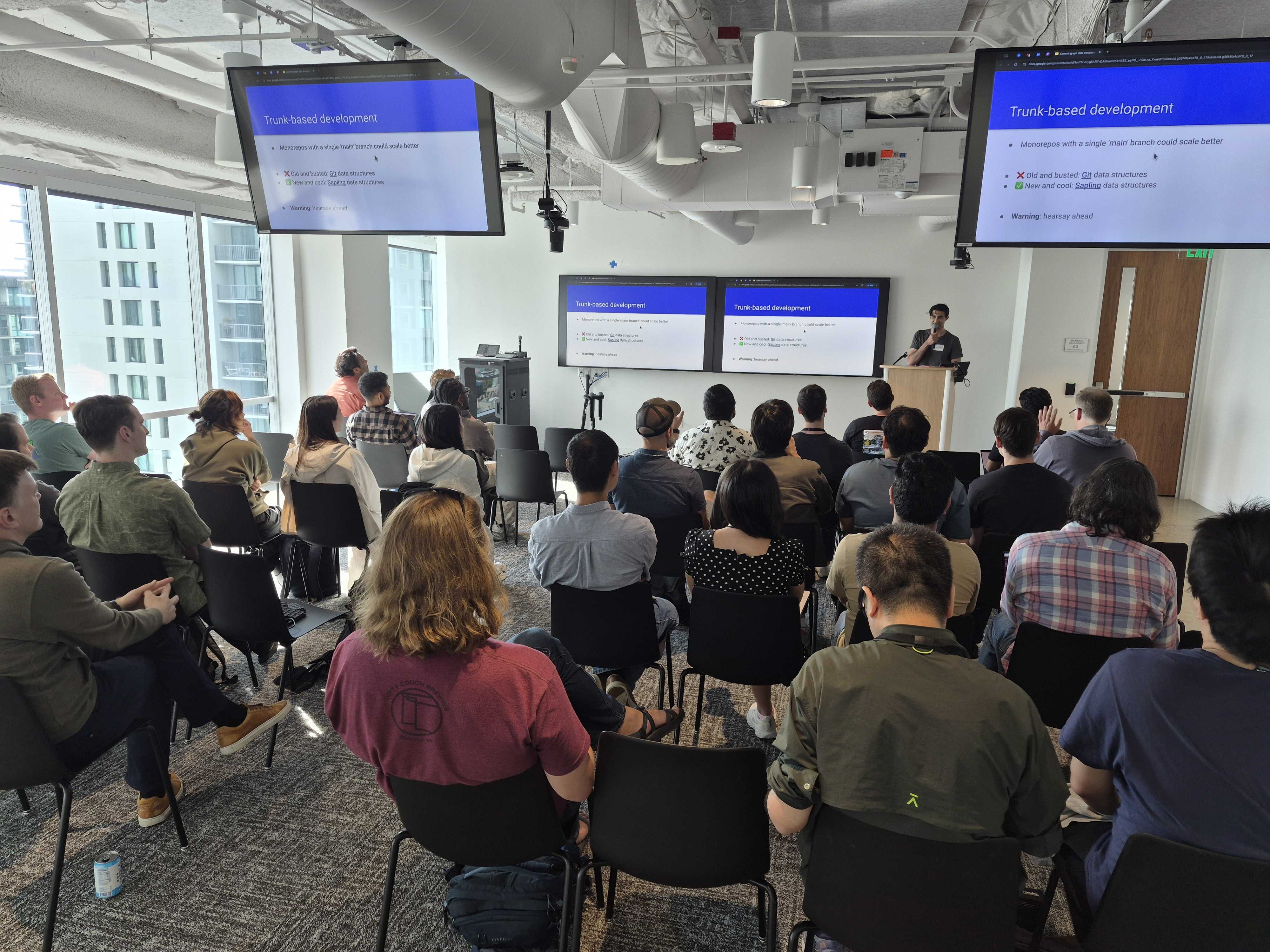 Waleed Khan from Stripe presents in Seattle at Uber’s offices
