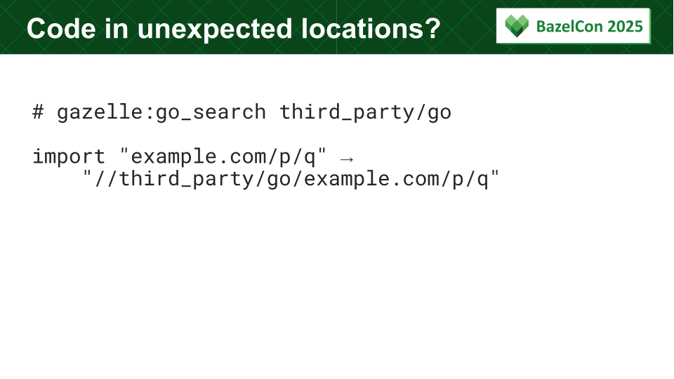 Slide: Code in unexpected locations?