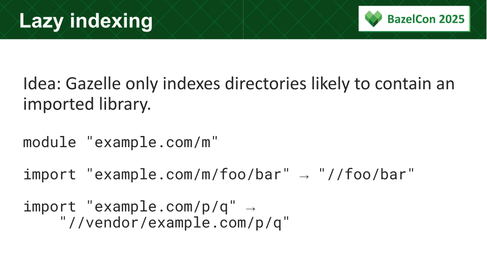 Slide: Lazy indexing